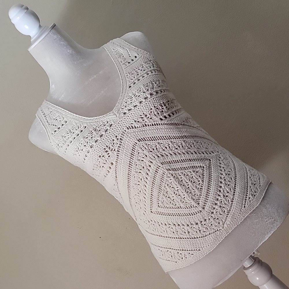 Per Una Cream Crochet Women's Top FIRM PRICE